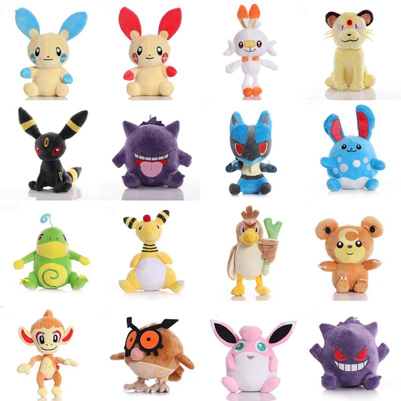 34style Anime Pikachues Mariru Flareon Image Toys Cartoon Doll Plush