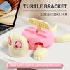 DIY Assembly Turtle Cell Phone Bracket ABS Press Panicked Turtle Coaster Frightened Turtle Funny Expression