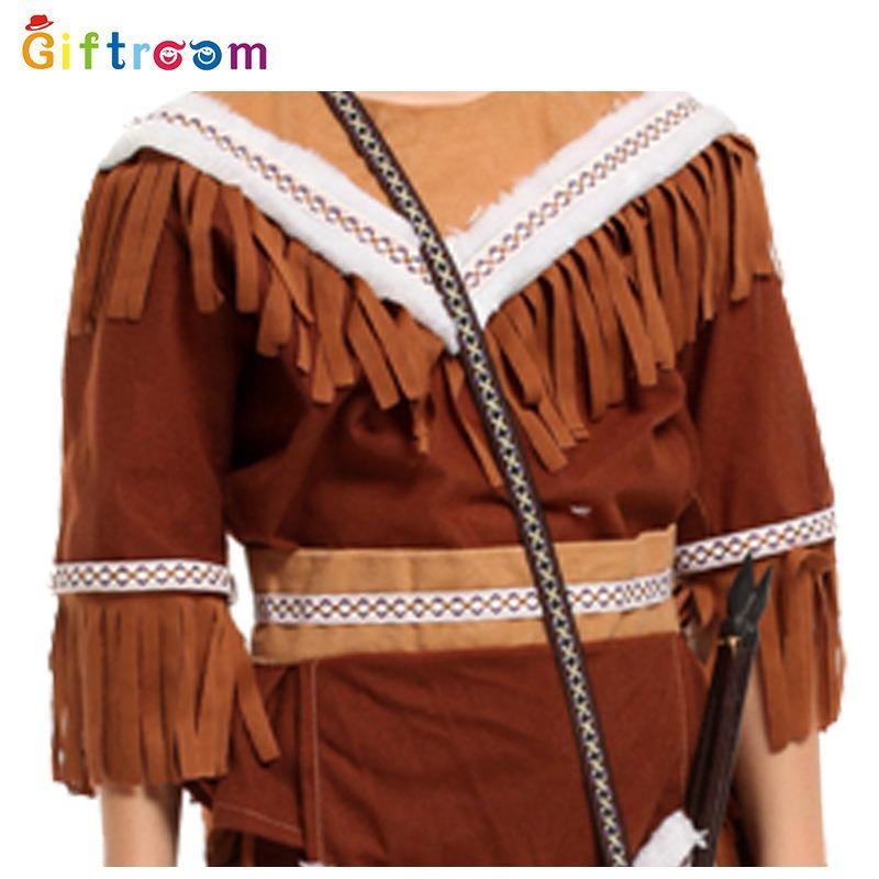 Halloween Children's Costumes Male Indian Costumes Savage Show Primitive Stage Costumes