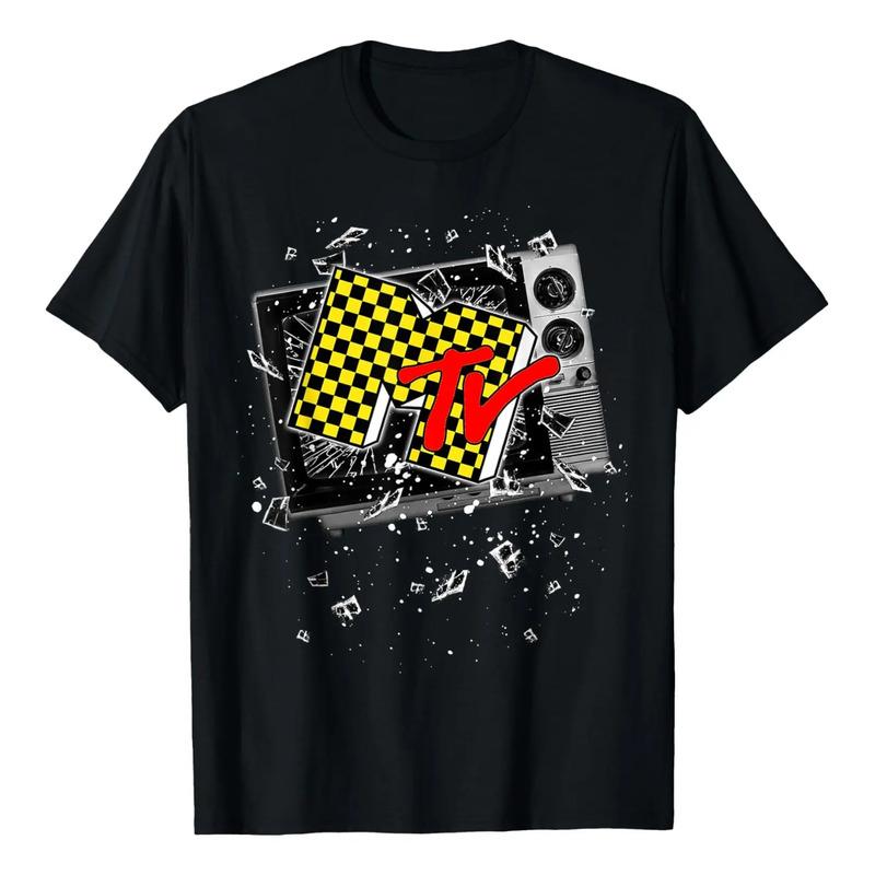 Camiseta Mtv Checker Board Breaking Tv S разноцветный