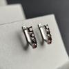 Серебряные серьги с натуральным гранатом 2.875ct (2181996)