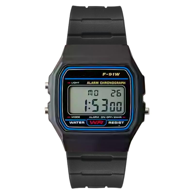 18mm TPU Resin Strap for Casio F-91W F-84 F-105/108 A-158/168 AE-1200/1300 Watch Band Waterproof Sport Bracelet Accessories