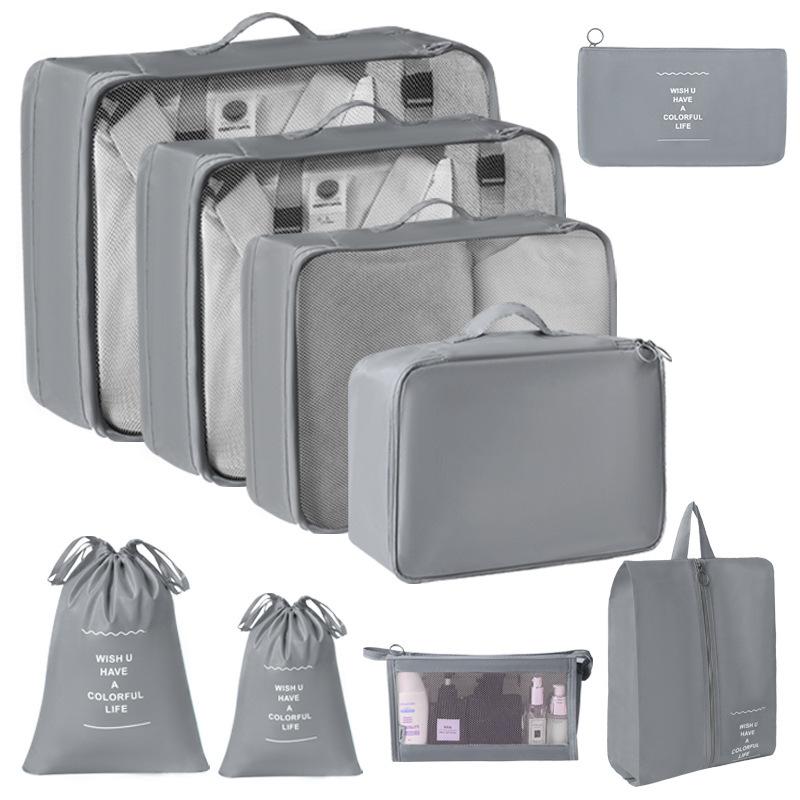 Travel Storage Organizer Set Portable Luggage Clothes Packing Cubes Large Capacity Travel Bag Suitcase Clothing Organizer Pouch