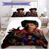 3pcs Duvet Cover Set (1*Duvet Cover + 2*Pillowcase, Without Core), Michael Jackson Print Soft All‑Season Bedding Set, Home Bedroom Decor Gift