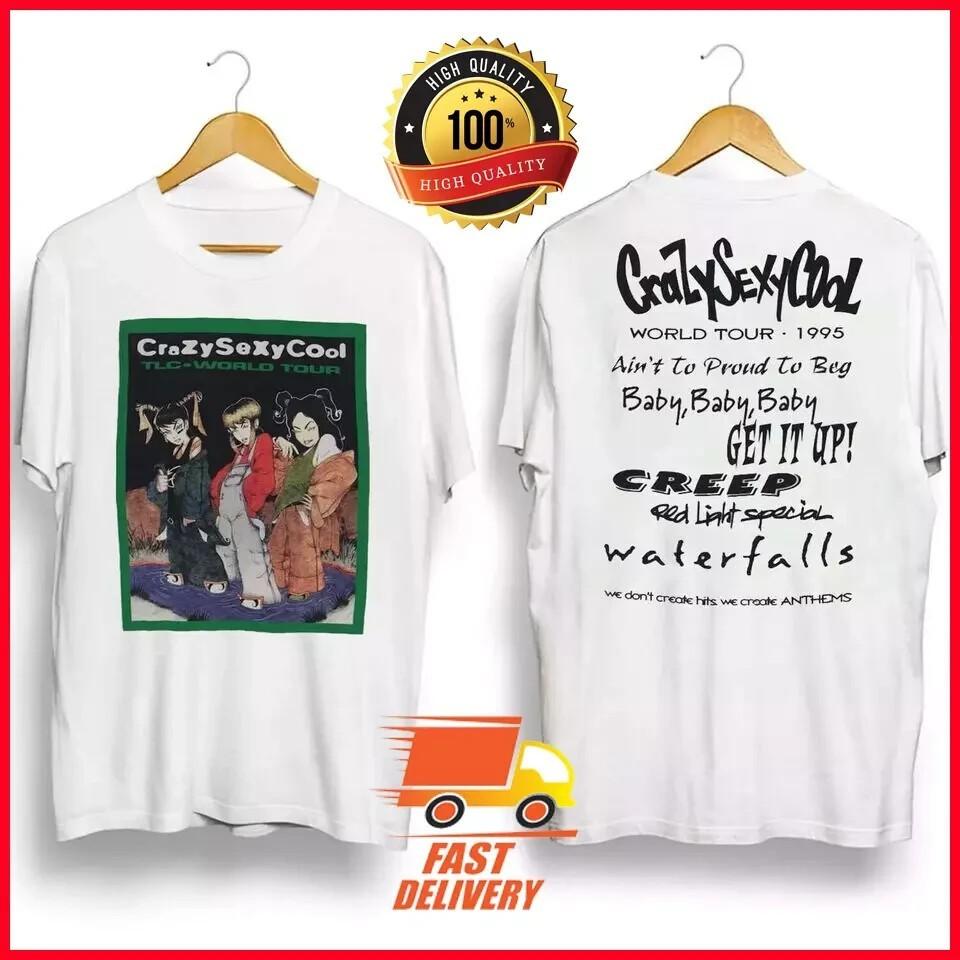 1995 TLC Crazy Sexy Cool Tour White TShirt Unisex T-Shirt XL