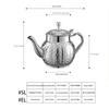 Elegant Electroplated Tea Pot Stainless Steel Teapot with Ergonomic Handle for Home Camping and Office Use