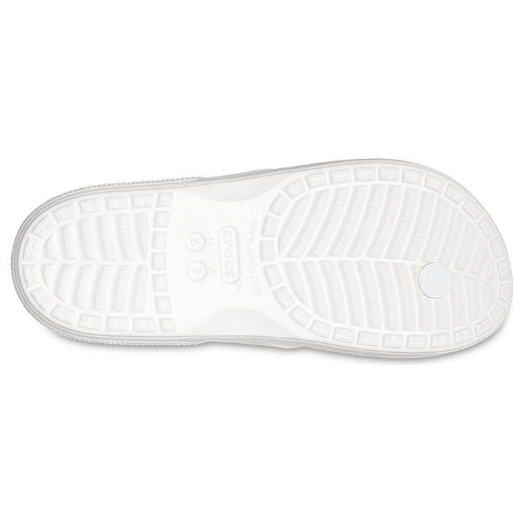 Crocs Classic Flip Comfortable Casual Slippers Unisex Slippers White 207713-100