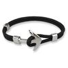 Anchor Men's Airplane Head Bracelet – Trendy European & American Style Polyester Rope