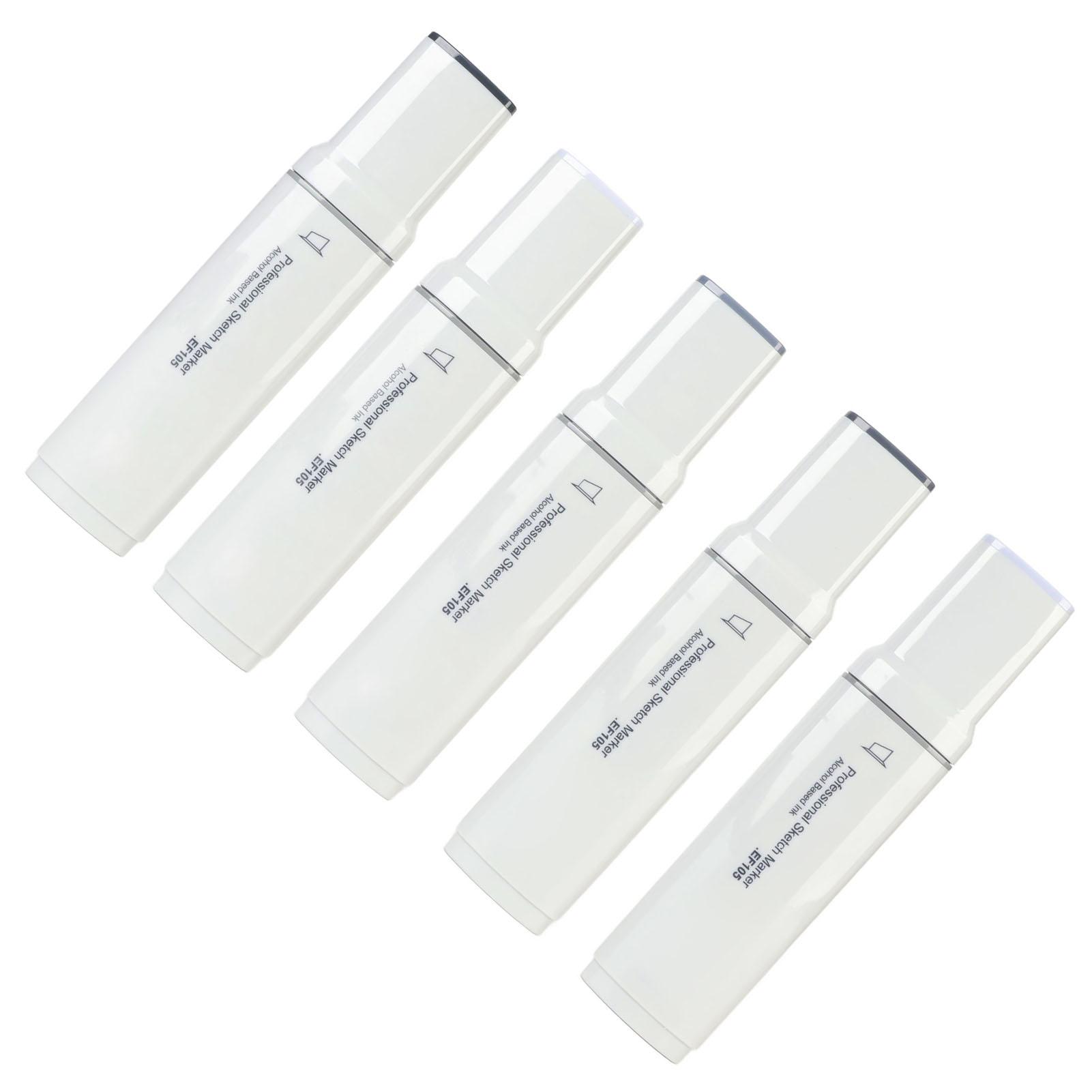 

5PCS Jumbo Markers Large Wide Head Even Fluent Ink Absorption Jumbo Art Markers for Painting Cold Gray Color