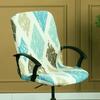 Office Chair Covers Stretchable Desk Chair Cover with Zipper Rotating Computer Chair Cover Washable Office Chair Seat Cover Armchair Cover Slipcovers