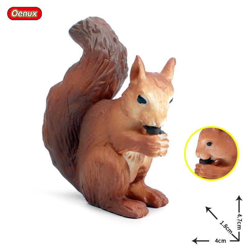 Oenux Simulation Wild Muroid Animal Squirre Mouse Sugar Glider lMarmot Rat Chinchilla Model Action Figures Lovely PVC Kids Toy