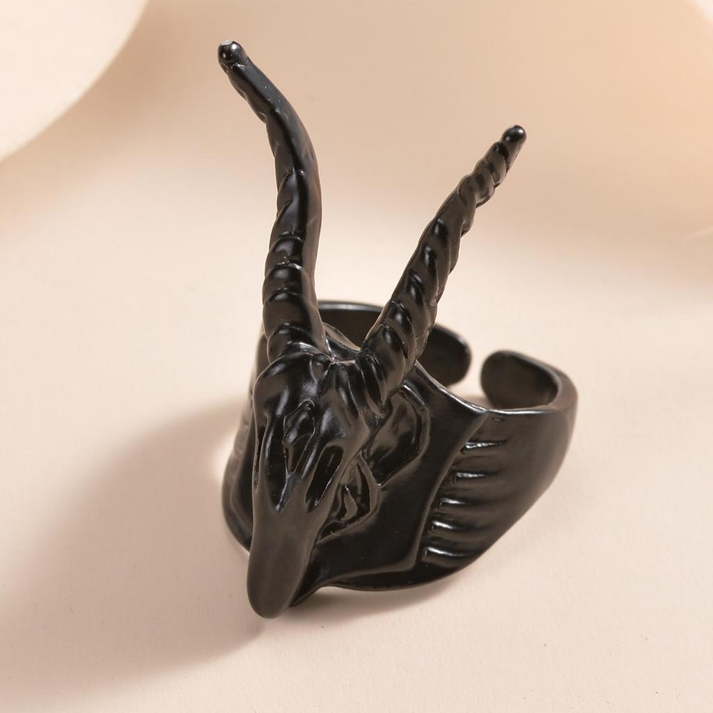 1 STuks Punk Vintage Zwart Grote Open Kruis Ring Voor Vrouwen Feest Sieraden Mannen Trendy Gotisch Goud Zilver Kleur Vinger Ringen Anillo