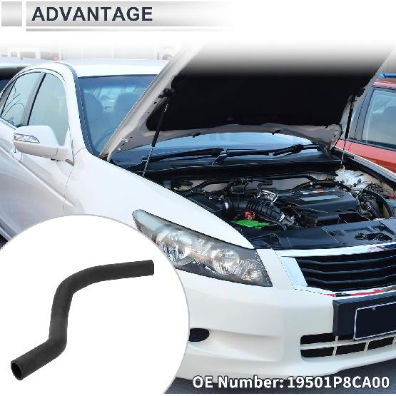 Upper Radiator Coolant Hose for Honda Accord 1998-2002 for Acura TL 1999-2003 Good Sealing Water Hose Pipe No.19501P8CA00 Rubber 1 Pc