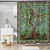Bohemian Flower Bathroom Curtain Colorful Boho Floral Print Beautiful Bright Polyester Fabric Cloth Shower Curtain for Bathroom