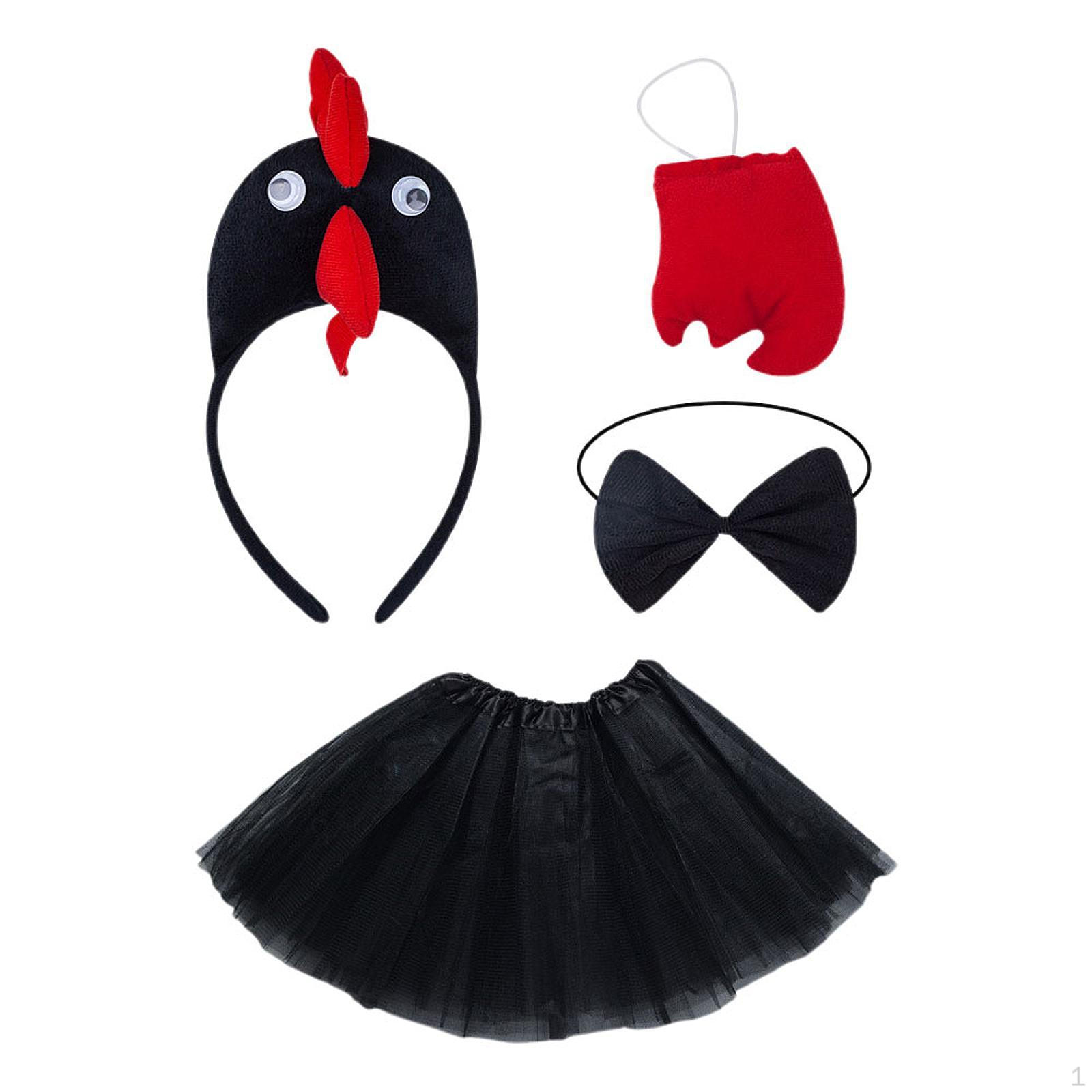 

3D -hühnenkostüm -Set -Accessoires Костюм животного на ферме для косплея Requene Vacation