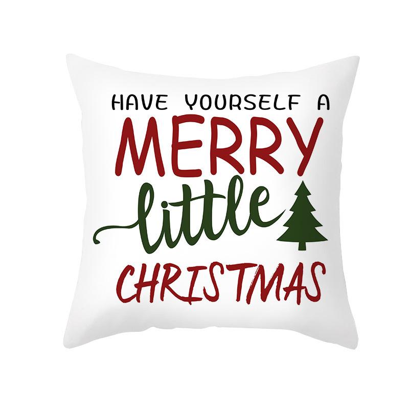 New Christmas Pillowcases Home Office Decoration Printed Linen Cushion Supplies