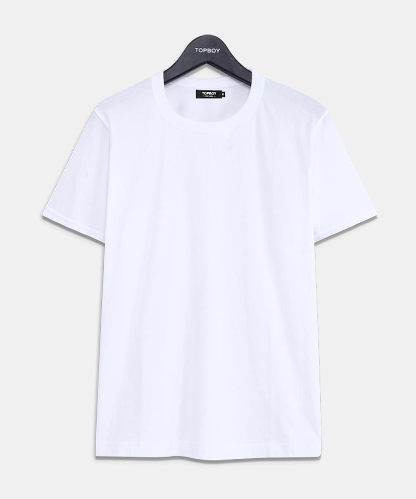 TOPBOY [3Pack] Basic Standard Fit Combed Cotton 20-Count Short Sleeve T-Shirt 4 Colors