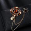 1PC Pin Tassel Brooch Jewelry Fashion Scarf Buckle Chain Brooch Brooch Suit Brooch Clothing Accessories Shining Multicolor