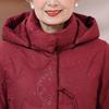 Modern Chinese-Style Hooded Down Jacket for Women: Winter 2025 Trend for Middle-Aged and Elderly