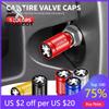 2026 Hot Car Sticker Fashion Aluminum Car Tire Valve Cap Tyre Gas Nozzle Cover Valve Dustproof For Peugeot 206 3008 2008 308 407