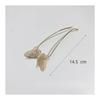 Kanzashi Hairpin Hair Accessory for Japanese Attire, U-Comb Alloy Hairpin for Weddings, Kimono, Coming of Age Ceremonies, Recitals (Butterfly/Gold)