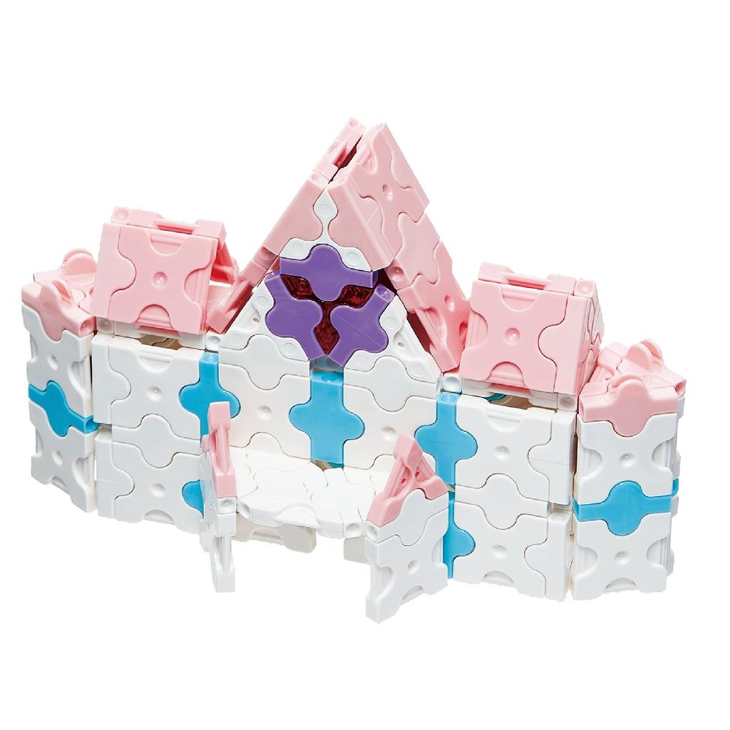 Yoshiritsu LaQ Sweet Collection Twinkle Castle Plastic Container L009197 Ver. (700pcs) [New Specifications]
