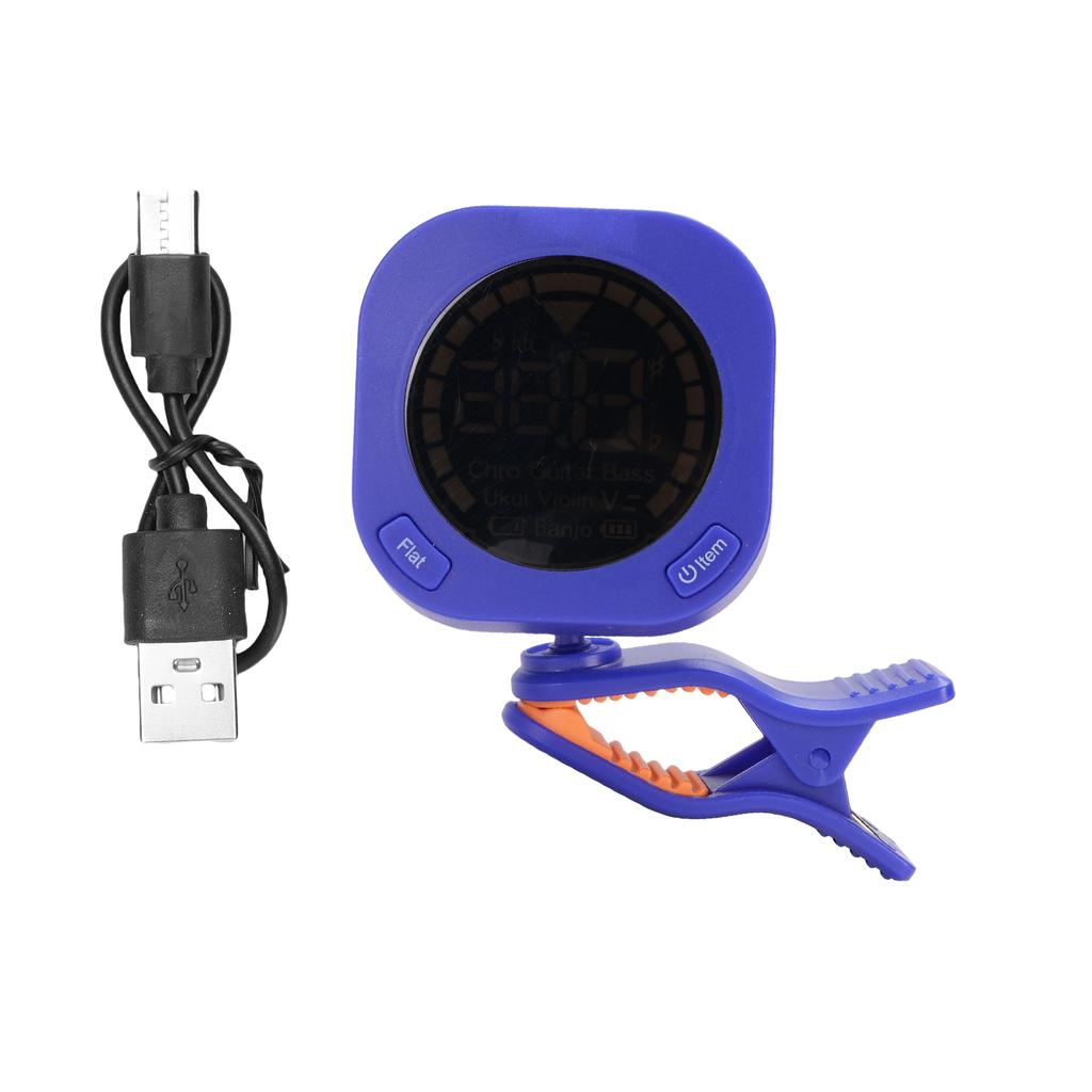 Guitar Tuner Clip On for Chromatic Guitar Bass Violin Ukulele Portable Guitar Tuner with Rotating