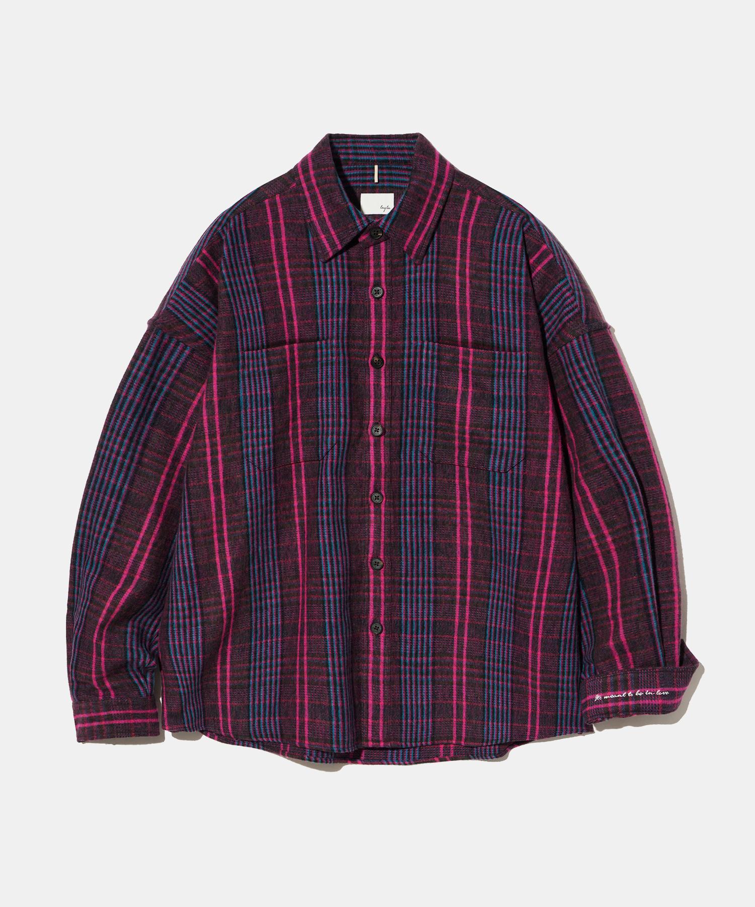 Diamond Leila Lava Flow Fluff Cotton Check Shirt S162 Opera Pink Opera Pink/S