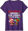 Meme Six Seven Christmas 67 Meme Nice Naughty Ladies' Crewneck T-Shirt