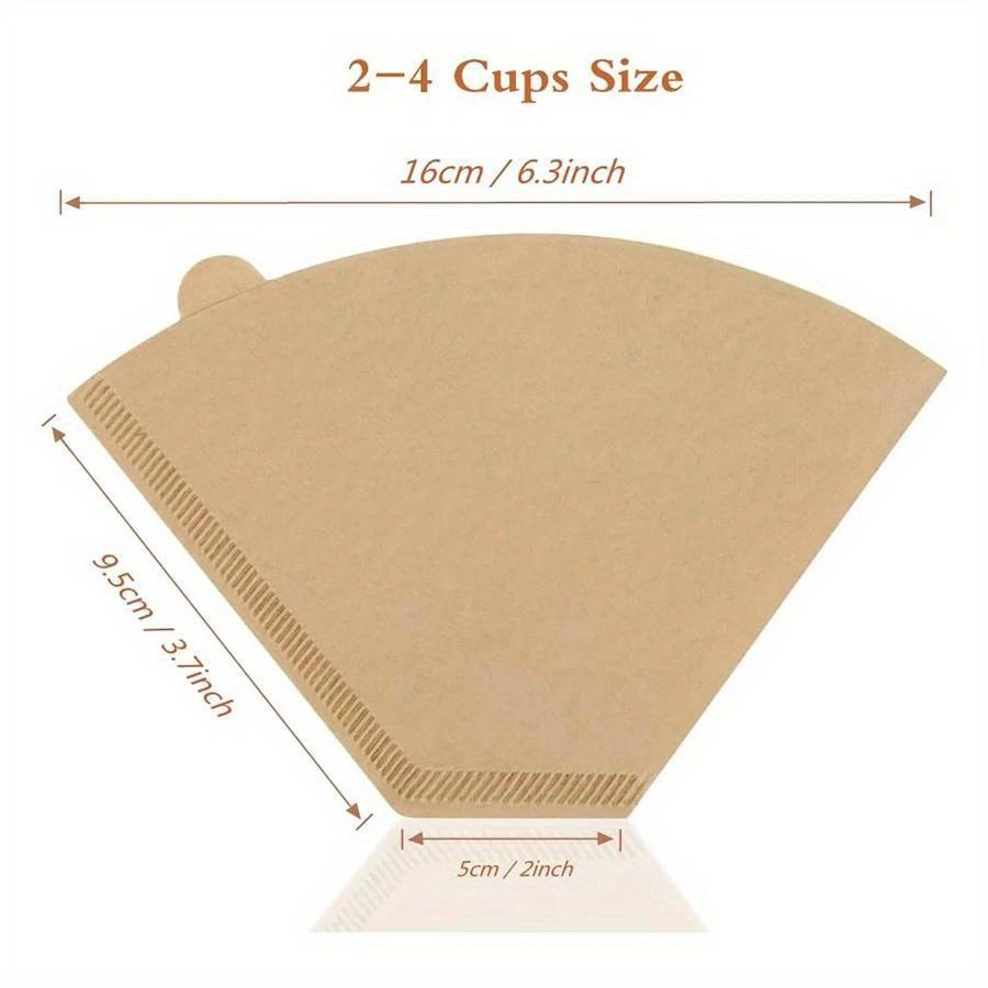 40Pcs Cone Coffee Filters Paper Coffee Coffee Filters 2-4 Cups Disposable Pour Over Drip Paper for Coffer Maker Accessories