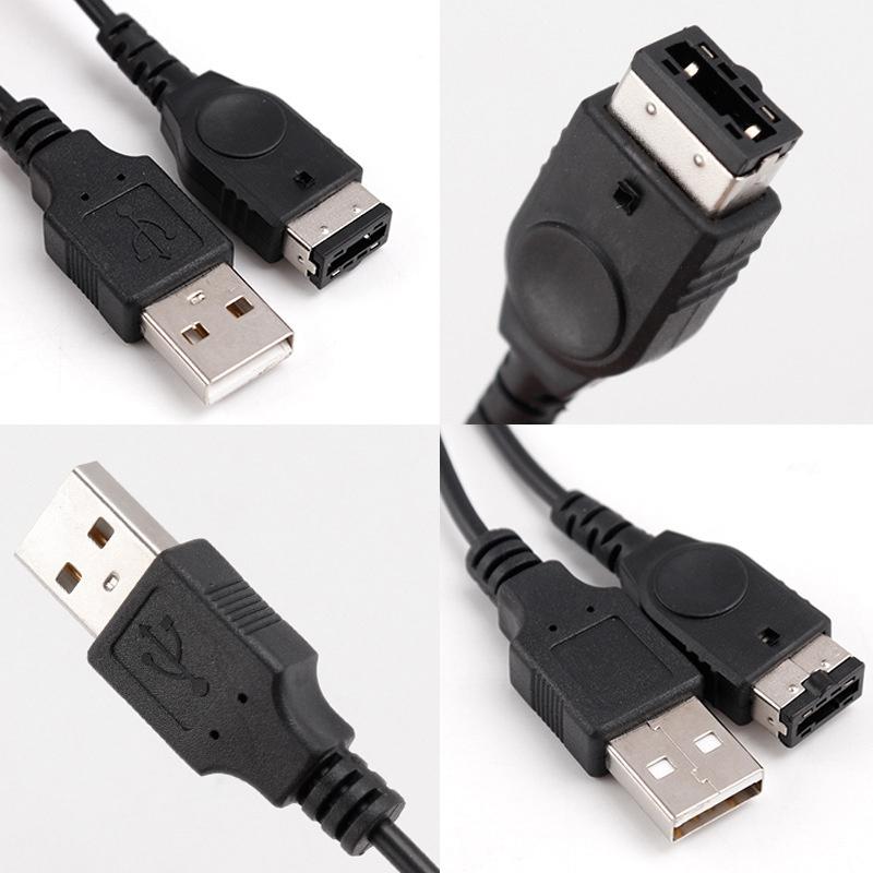 1Pc Black Usb Charging Advance Line Cord Charger Cable For/Sp/Gba/Gameboy/Nintendo/Ds