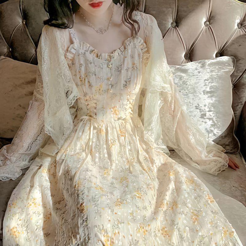 Sweet Floral French Summer Dress: Fairy-Style Camisole