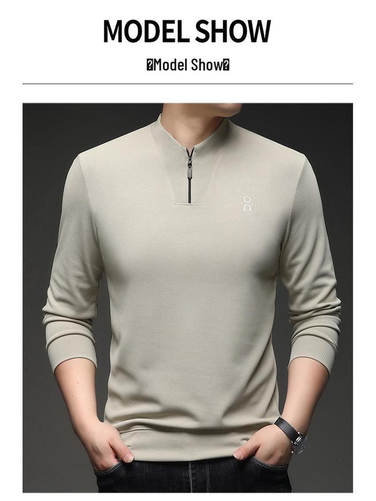 Woodpecker Herren Hoodie mit halbem Reißverschluss, Stehkragen und langen Ärmeln - Frühjahr/Herbst Kollektion 2025
