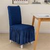 Stretch Chair Cover Folding Chair Skirt for Dining Room Kitchen Banquet Home