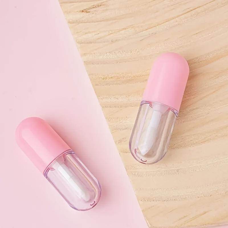 Confezione da 2 Mini Flaconi Dosatori per Fondotinta e Siero da Viaggio con Pennello - Contenitore Cosmetico Portatile a Prova di Perdita
