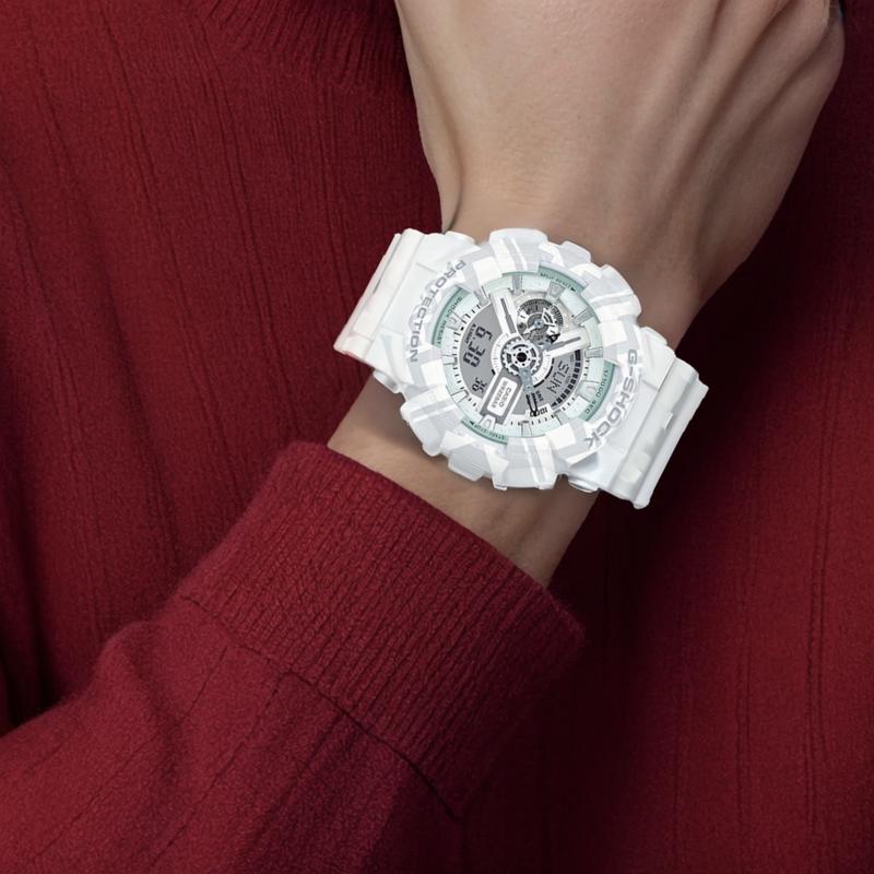 Casio G-SHOCK YOUTH Series Trobal Pattern Theme Series Fashionable Street Shockproof and Waterproof Sports Quartz Movement Resin Strap GA-110TP-7A
