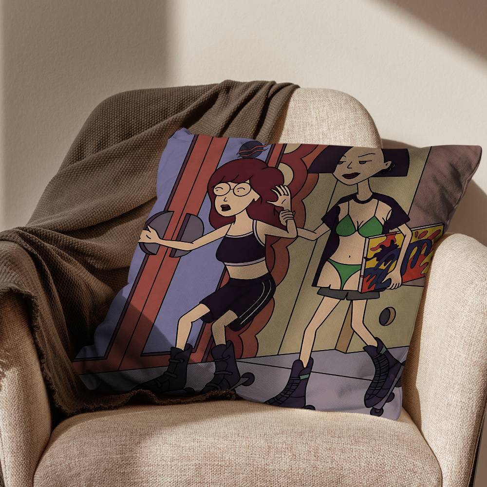 Humor Daria Morgendorffer Pillow Case Sofa Living Room Bedroom Headboard Backrest Cushion Square Cushion Nap Time