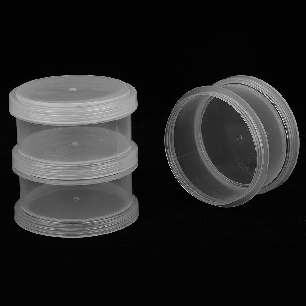 3 layers Nail Decoration Organize Box Transparent Empty Nail Art Storage Box