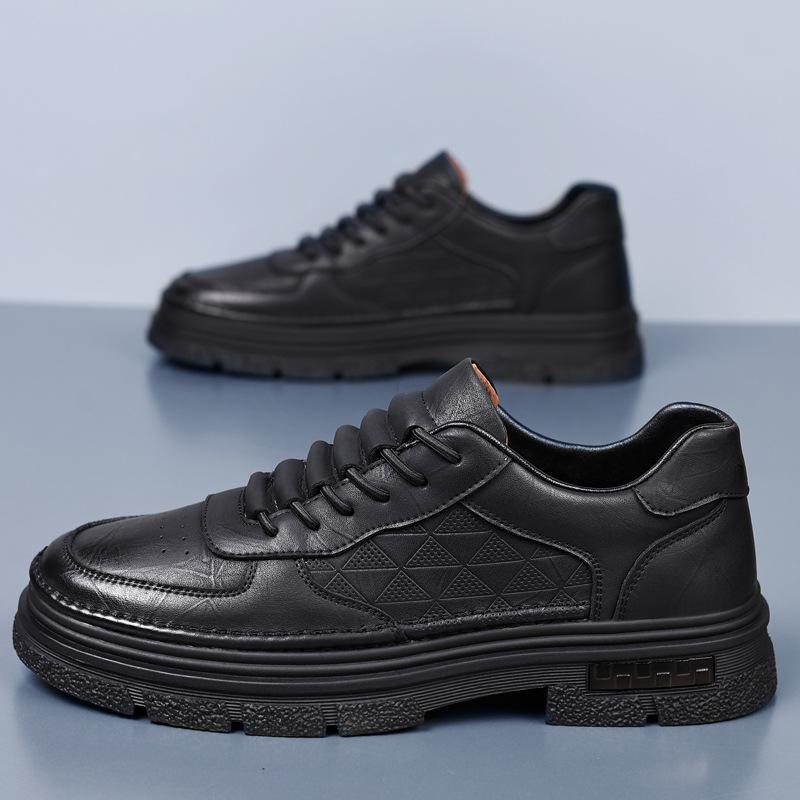 Hot-selling casual leather shoes 2025 autumn men's British versatile breathable fashion trendy shoes