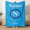 Custom Name Napoli Theme Printed Blanket Perfect For Couch Bed Travel Outdoor Use Machine Washable Cozy Durable