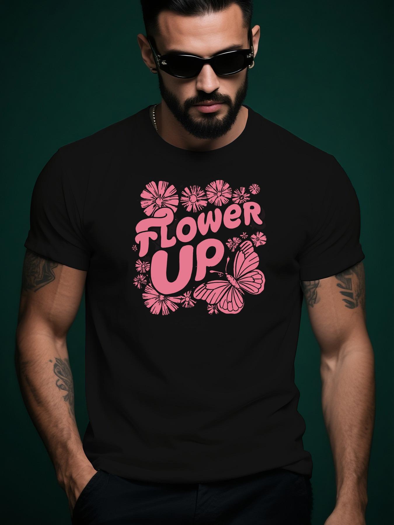 Flower Up Graphic Tshirt Graphic Print Casual Tshirt - Su... L