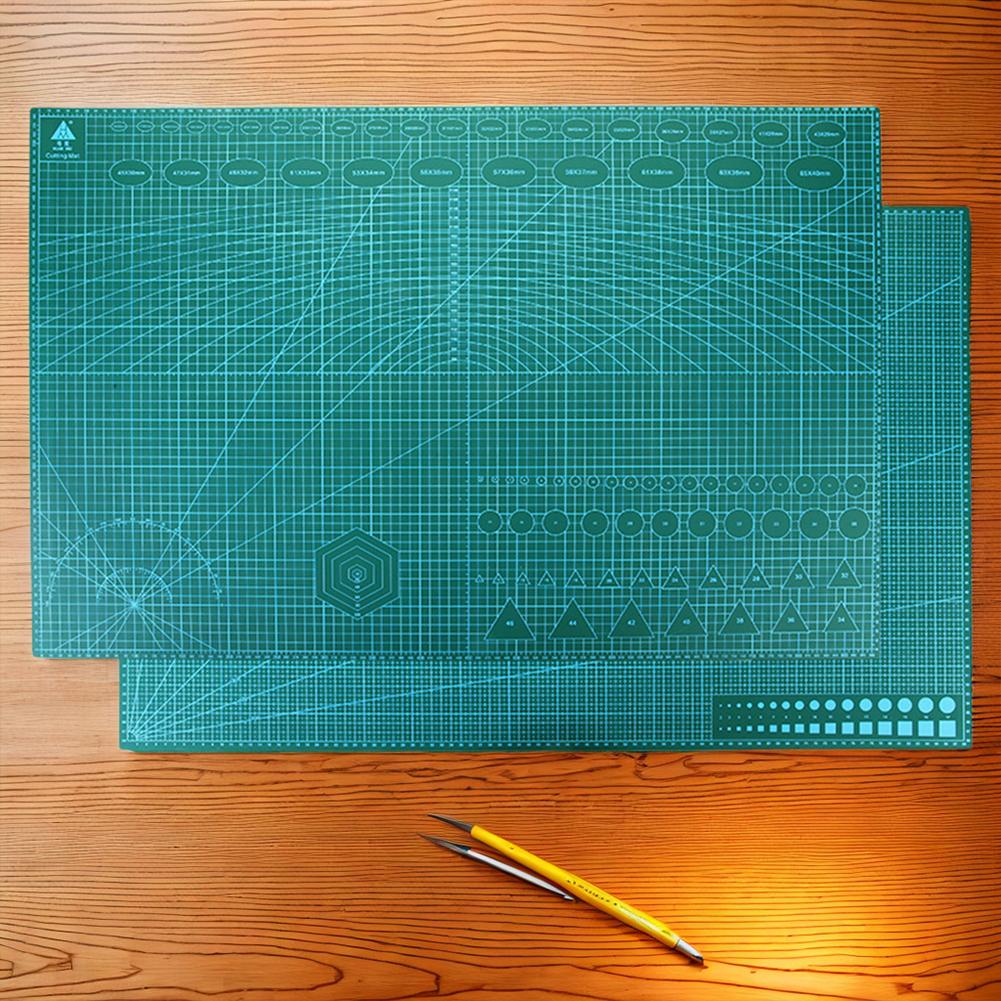 Self Healing Cutting Mat Gridded Cutting Board Double-Sided 3 Layer Cutting Pad 90x60cm Rotary Cutting Board for Sewing Quilting