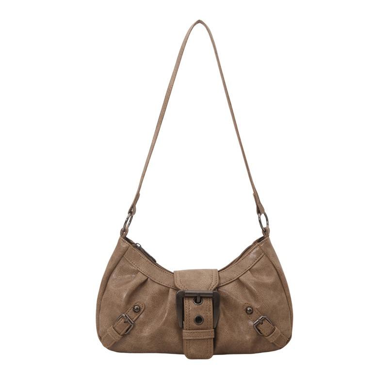 Large Capacity Pleated New Retro Commuter Temperament Locomotive Do Old Style Underarm Shoulder Bag Lady