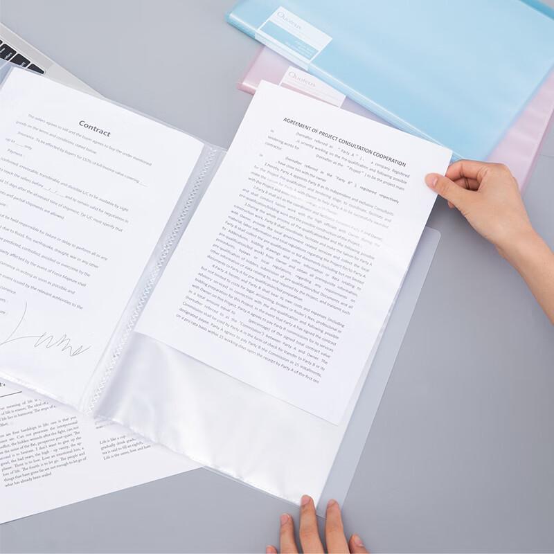 Deli A4 20-Pocket Document File
