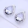 KNIKOO Clip Earrings For Women Cubic Zirconia Fashion Stud Earrings Jewelry For Wedding Party Gifts