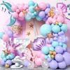 Mermaid Ocean Theme Macaron Balloon Garland – Birthday Party Decoration Arch