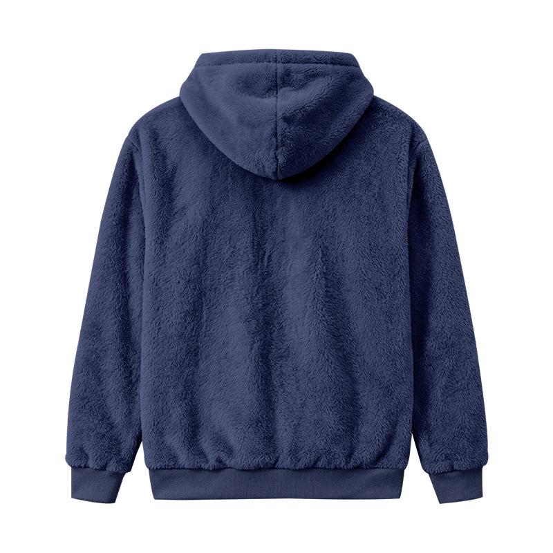 Men S Loose Fit Fleece Lined Hooded Sweatshirt Casual Outdoor Daily Wear