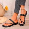 Mode Flats Damen Hausschuhe Designer Sandalen Damenschuhe 2025 Sommer Trend Zehensteg Pantoletten Flache Walking Weiche Zapatillas De Mujer