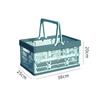 Plastic Folding Storage Basket with Handle Foldable Storage Box  For Kitchen and Camping