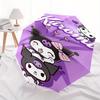 Kuromi,Jester Automatic Folding Umbrella-Simple 8-Rib Design, Bright Cartoon Pattern, Durable Iron Frame, Suitable For Travel, Outdoor, Beac